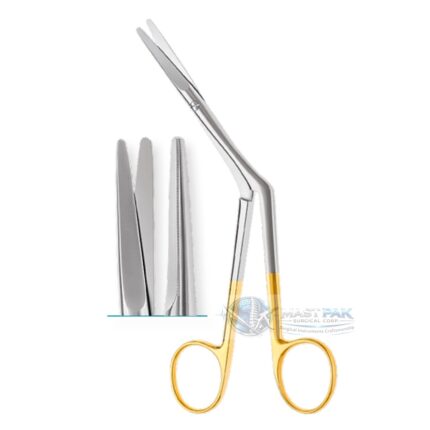 Heymann TC Nasal Scissors, One Serrated Blade, 180mm, 7"