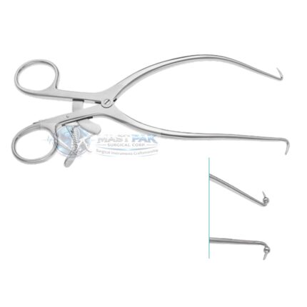 GELPI PERINEAL RETRACTOR (ADULT SIZE) Heavy-Duty Self-Retaining | Sharp Single Prong | 180mm (7”)