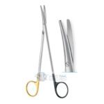 Metzenbaum TC Ligature Scissors, Curved, Serrated Blade