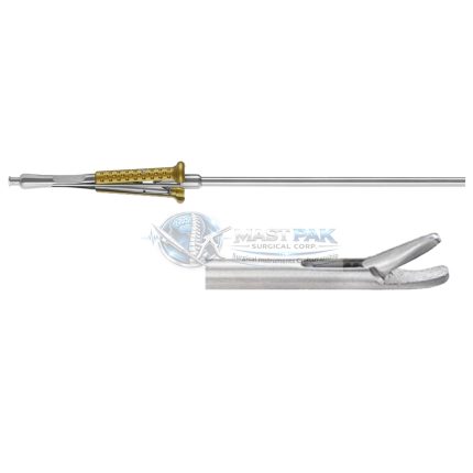 Ryder Needle Holder / Forceps - Curved Left Diamond Dusted Series