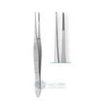 Graefe Dressing Forceps, 100mm, 4"