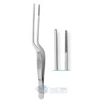 Lucae Dressing Aural Forceps, Bayonet Shape, 140mm, 5 1/2"