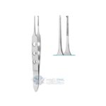 Bishop-Harmon Tissue Forceps, Straight, 0.5mm Tip, 85mm, 3 1/3"