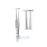 Green Fixation Forceps, 12mm Jaws, 110mm, 4 1/3"