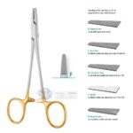 Hegar-Baumgartner TC Needle Holder, Serrated
