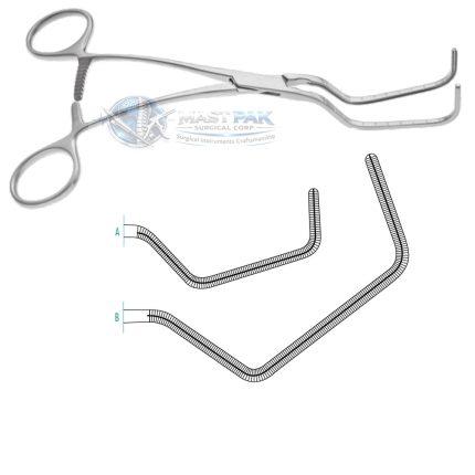 Cooley-Parry Anastomosis Vascular Clamp - Backwards Angled Series