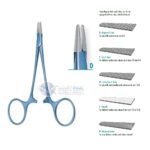 Derf Titanium Needle Holder, Diamond Dusted