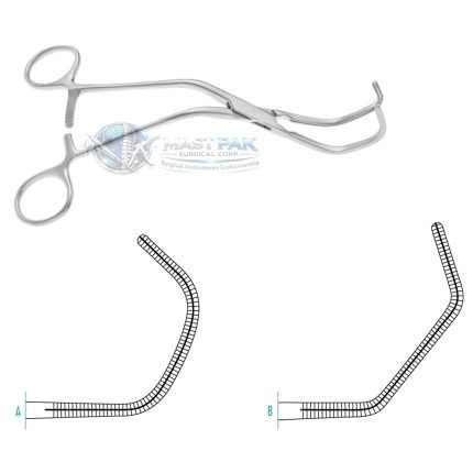 Cooley Vascular Clamp - Strongly Backwards Curved Series