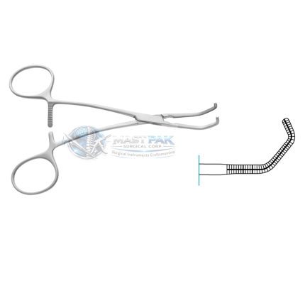 Cooley Pediatric Vascular Clamp - Backwards Curved Series