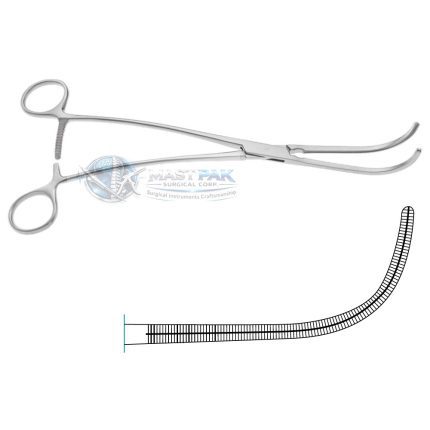 Cooley Vascular Clamp - Deep Access Backwards Shank Series
