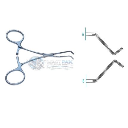 Kitzmiller Pediatric Vascular Clamp - Micro-Angled Series