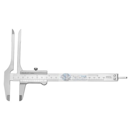 CASPAR Caliper for measuring bone craft scale: mm, max. 180mm Inside and outside measuring, faces & depth