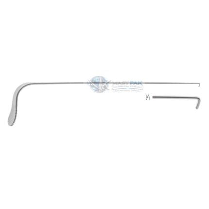 JAKO-TYPE Micro Laryngeal Probe (Hook) with Thumb Handle