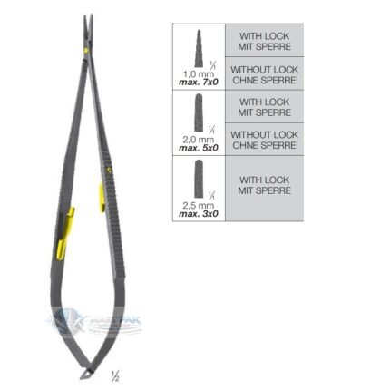 CERAMO PLANO Premium Micro Needle Holders (Micro Rough Jaws)