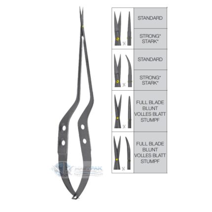 CERAMO PLANO-S Premium Micro Scissors (Serrated Blades)