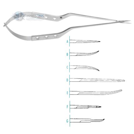 VANNAS Micro Scissors, straight, 225mm, 87/8 ”