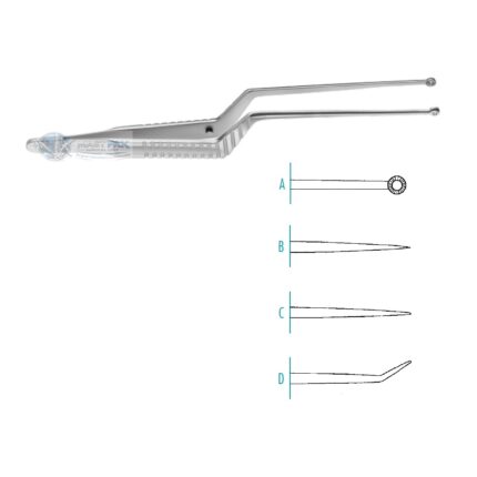 HUNT A Tumor Tissue Forceps, Ø 5mm flat jaw, serrated, straight