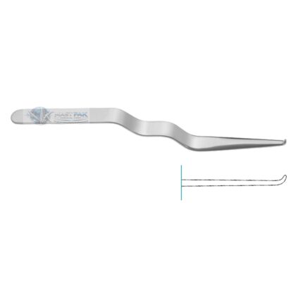 KRAYENBÜHL Nerve Root Retractor with guide groove, double bayonet shaped