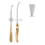 Shaper Scalp Elevator, Half Curved with Angled Tip