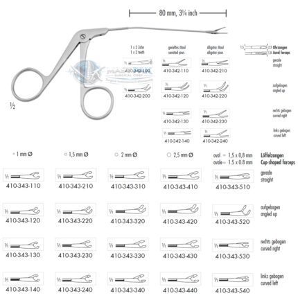 Standard Aural Forceps – 1.5 mm Shaft Series