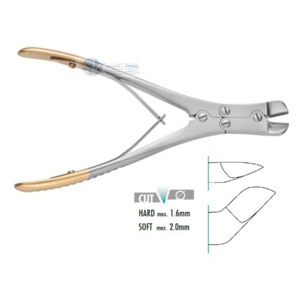 TC Wire Cutter, angled  170mm, 62/3“