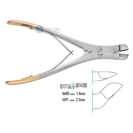 TC Wire Cutter, 45° angled jaw  235mm, 91/4“