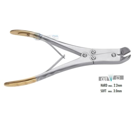 TC Wire Cutter, 12° angled jaw  235mm, 91/4“