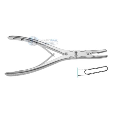 ZAUFAL JANSEN  Bone Rongeur, curved, 5mm jaw  180mm, 7“