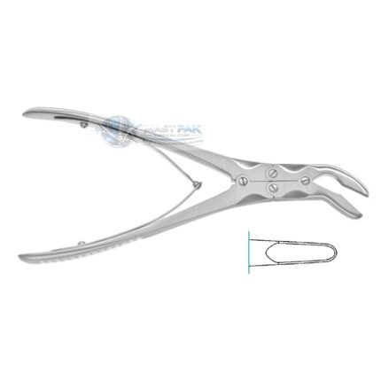 RUSKIN  Bone Rongeur, angled laterally  180mm, 7“