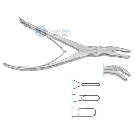 LEKSELL STILLE  Bone Rongeur, curved laterally, 240mm, 91/2“