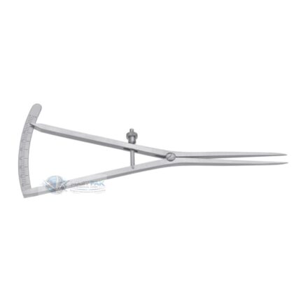 CASTROVIEJO Caliper, measuring range 0 - 20mm locking screw